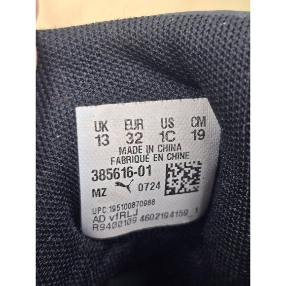 Puma Rebound LayUp Mid Little Kid 'Grey Violet Black' size 1C - Picture 9 of 9